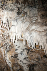 karst formations in the cave.