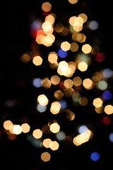 glitter bright bokeh lights
