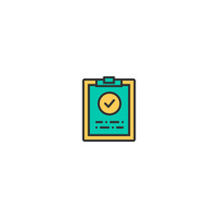 Clipboard icon design. Marketing icon vector design