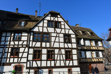 Fachwerkarchitektur in Petite France (Straßburg)
