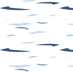 Square Calm background. With hand blue pattern. Marine theme.