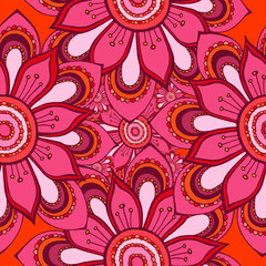 seamless pattern with flowers