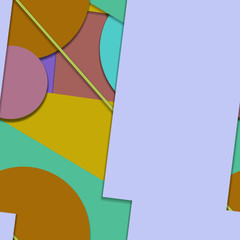 Flat material design - Creative vector trend seamless