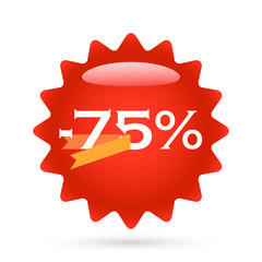 -75% sale button