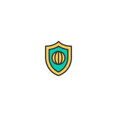 Shield icon design. Marketing icon vector design