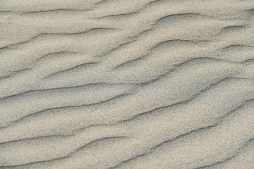 Fototapeta na wymiar Sand texture after wind