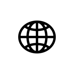 Globe icon. Languages sign