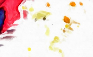 Abstraction painted in oil style. Colorful texture background. Multicolored wallpaper graphic design. Pattern for creating artwork and print. Crazy warm colors and cartoon effect. Fun psychedelic art.