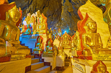 Enjoy the atmosphere of Pindaya Cave, Myanmar