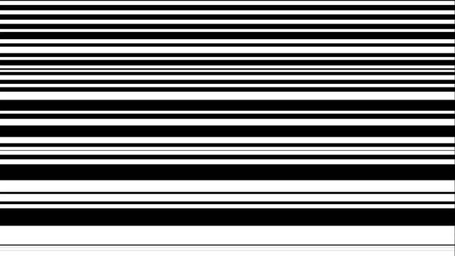 digital background with black and white horizontal stripes moving random