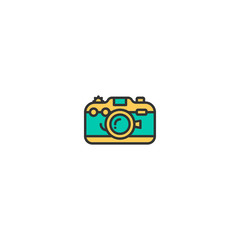 Photo Camera icon design. Photography and video icon vector design