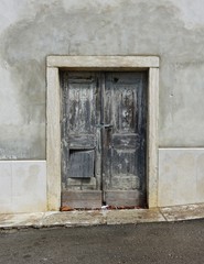 An old doorway in a small village in Croatia