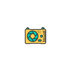 Photo Camera icon design. Photography and video icon vector design