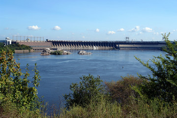 The dam of the Dnipro Hydroelectric Station