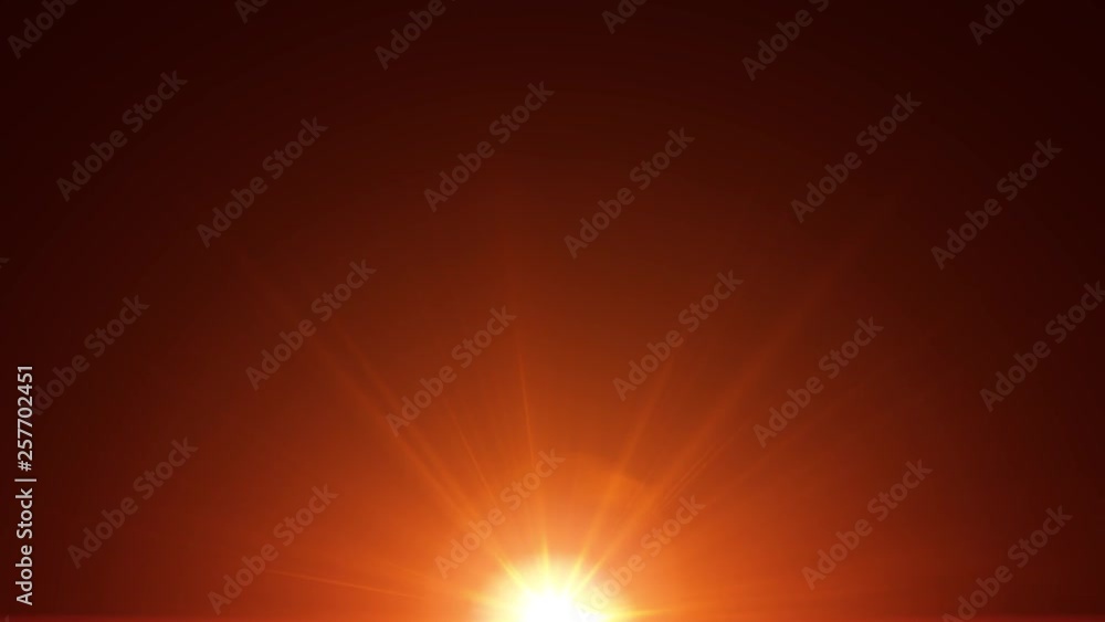 Poster 4k sunshine burst light background loop/ animation of beautiful loop of sunshine light lens flare bu