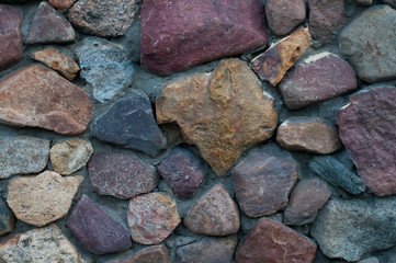 old stone wall of stones