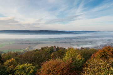 The landscape of Low Saxony in Germany