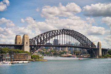 Sydney Harbor Bridge on a sunny day