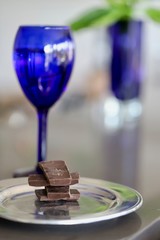 Mid afternoon delight - chocolate and wine