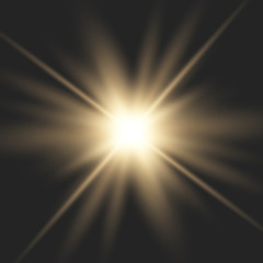 Obraz premium Glow light burst explosion