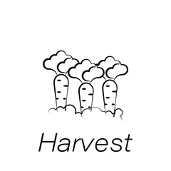 harvest hand draw icon. Element of farming illustration icons. Signs and symbols can be used for web, logo, mobile app, UI, UX