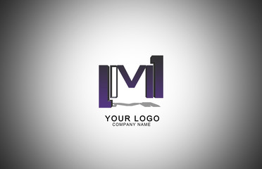Logo 'M' bisnes - obrazy, fototapety, plakaty