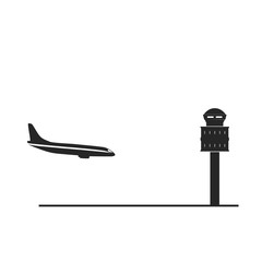 Landing creative icon. Simple element illustration. Landing concept symbol design from airport collection. Can be used for web, mobile and print. web design, apps, software, print.