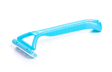 Razor beauty body care on white background isolation