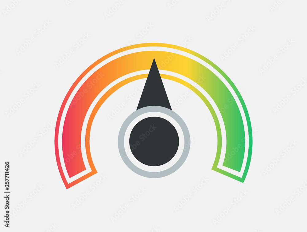 Aufkleber scale. gauge. meter. indicators with different indicators.