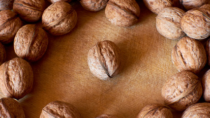 Walnuts on the board