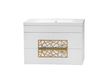 bathroom furniture isolated on white background