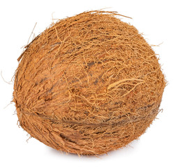 coconuts isolated on the white background  with clipping path