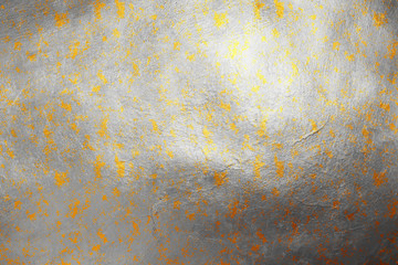 Gold and silver glittering grunge texture pattern, creative abstract. Design element
