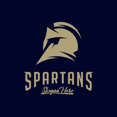 Spartan Logo Vector, Sparta Logo Vector, Spartan Helmet Logo Template, Icon Symbol