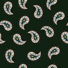 Seamless vector pattern with turkish cucumbers