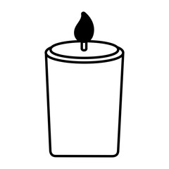 burning candle flame