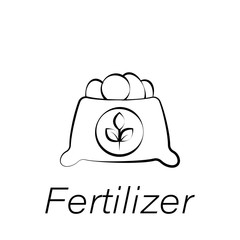 fertilizer hand draw icon. Element of farming illustration icons. Signs and symbols can be used for web, logo, mobile app, UI, UX