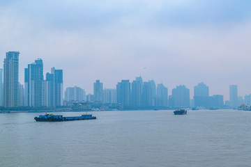 Fototapeta premium Huangpu River, Shanghai, China