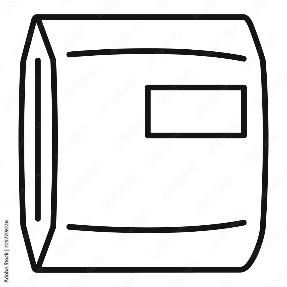 Aufkleber delivery package icon. outline delivery package vector icon for web design isolated on white backgro