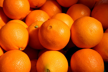 oranges on black background