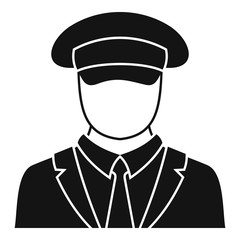 Ship captain icon. Simple illustration of ship captain vector icon for web design isolated on white background