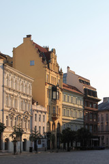 Fototapeta na wymiar Prague Old town square Czech Republic clear summer morning