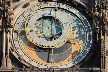 Fototapeta na wymiar Clock Orloj in Prague Czech Republic