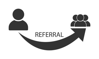 Referal icon. Affiliate program.