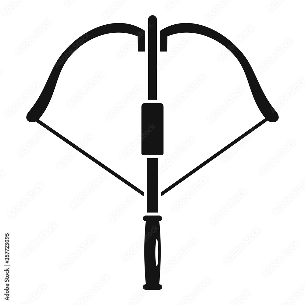 Poster hunt crossbow icon. simple illustration of hunt crossbow vector icon for web design isolated on whit