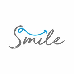 Dental smile logo design template vector illustration