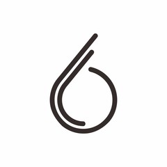 6 logo initial letter design template vector illustration