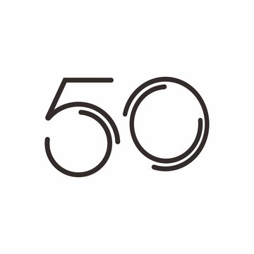 50 logo initial letter design template vector illustration