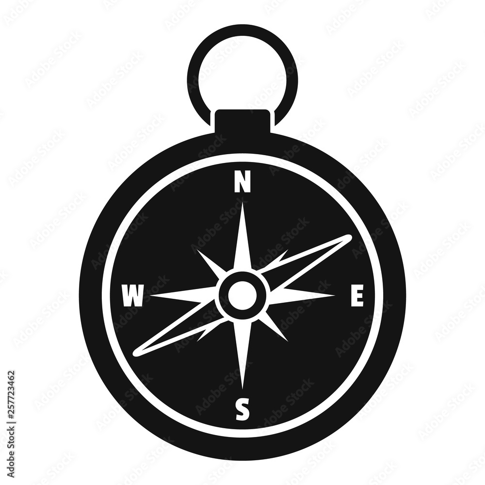 Poster hunting compass icon. simple illustration of hunting compass vector icon for web design isolated on 