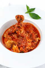 Chicken with tomato sauce